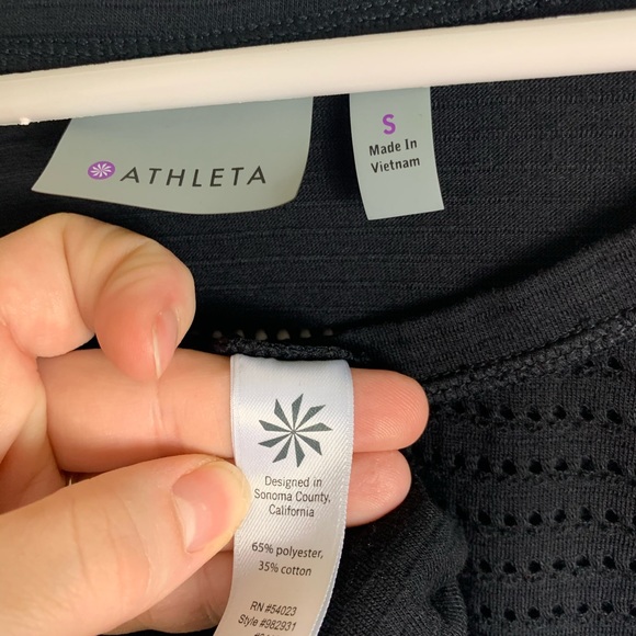 EUC ATHLETA LIMITLESS CREW NECK BLACK PULLOVER S - Picture 8 of 8